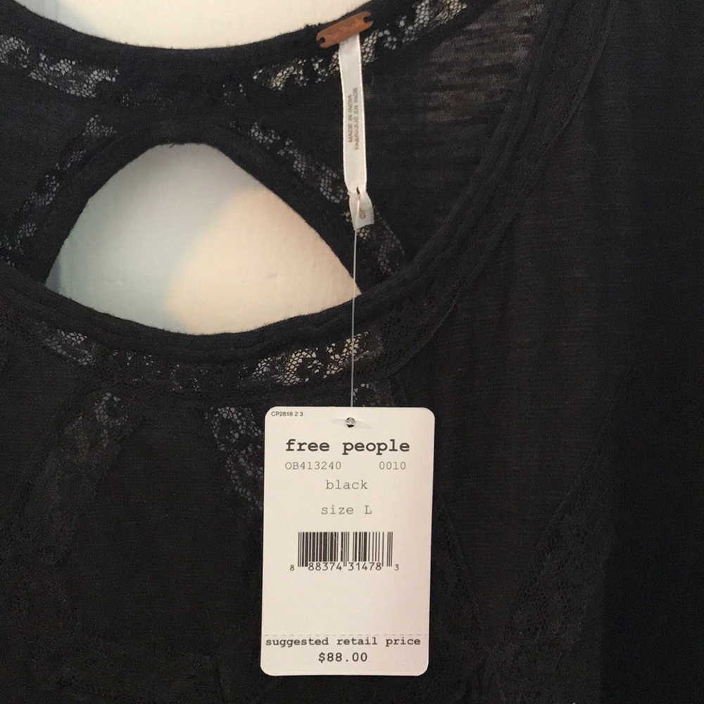 Free People Black Blouse - Picture 4 of 8